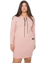 sukienka-damska-plus-size-dresowa-bawelniana-z-troczkami-i-suwakiem