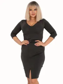 sukienka-damska-plus-size-dopasowana-bawelniana-z-kieszeniami