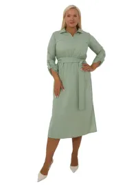 sukienka-damska-prosta-bawelniana-plus-size-z-kolnierzem