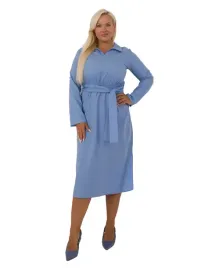 sukienka-damska-prosta-bawelniana-plus-size-z-kolnierzem