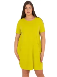 gladka-sukienka-damska-prosta-plus-size