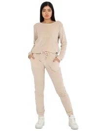 komplet-damski-welurowy-spodnie-bluza-s