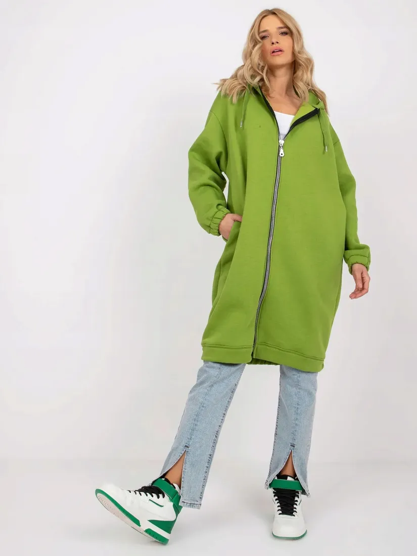dluga-bluza-damska-basic-rozpinana-kaptur-s-m-stan-nowy