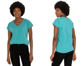 luzny-damski-t-shirt-basic-z-dekoltem-w-serek-s