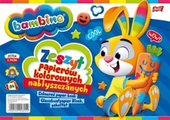 Wycinanka kolorowa A4 10k Bambino