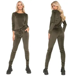 komplet-damski-welurowy-spodnie-bluza-l