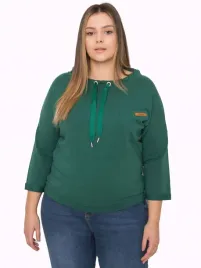 bluza-damska-plus-size-bez-kaptura-rekaw-3-4