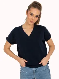 t-shirt-damski-bawelniany-z-dekoltem-w-serek-s-m