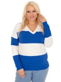 bluzka-w-paski-plus-size-damska-z-dekoltem-v
