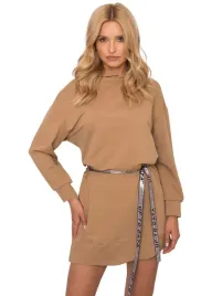 gladka-bawelniana-sukienka-damka-pasek-l-xl