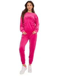 komplet-welurowy-damski-bluza-z-kokardami-spodnie