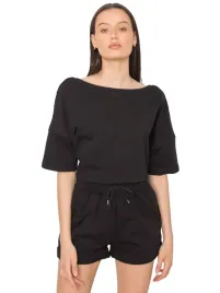 bluza-damska-szorty-damskie-komplet-bawelna