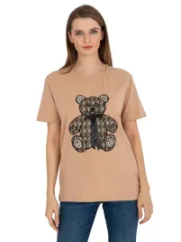 bawelniany-damski-t-shirt-z-misiem-i-aplikacja