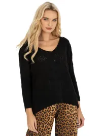 sweter-damski-z-warkoczami-oversize-dekolt-w-serek