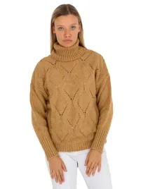 sweter-damski-azurowy-modny-luzny-z-golfem