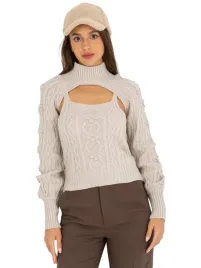 komplet-damski-sweter-welna-top-w-warkocze
