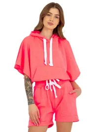 bluza-z-kapturem-spodenki-damskie-komplet-dresowy
