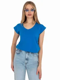 damski-t-shirt-basic-z-dekoltem-w-serek-top-