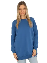 dluga-bluza-damska-wygodna-gladka-z-kieszeniami