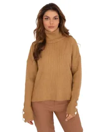 klasyczny-prazkowany-sweter-damski-golf-casual