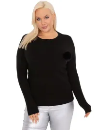 casualowy-dzianinowy-sweter-damski-plus-size-z-ozdobnym-pomponem