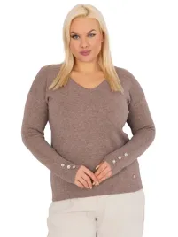 klasyczny-casualowy-sweter-plus-size-z-ozdobnymi-guzikami-w-serek