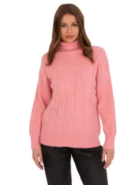 klasyczny-sweter-damski-w-warkoczowy-splot-golf