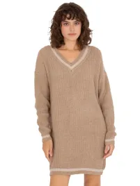 gladka-modna-sukienka-dzianinowa-damska-oversize-w-serek