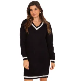 gladka-modna-sukienka-dzianinowa-damska-oversize-w-serek