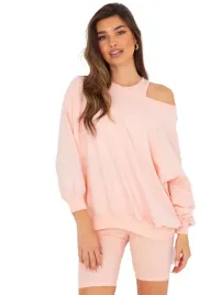 bluza-damska-top-prazkowany-szorty-spodenki-komplet