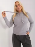 gladki-sweter-plus-size-damski-z-kapturem-kolor-szary