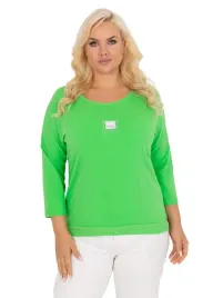 bluzka-plus-size-damska-z-aplikacja-codzienna-gladka