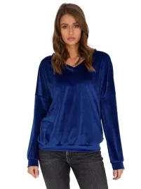 welurowa-bluza-damska-z-dekoltem-w-serek