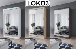 szafa-2-drzwiowa-loko3-przesuwna-z-lustrem-100cm-opcja-led-wzory-kolory
