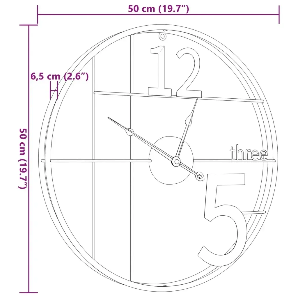 zegar-scienny-czarny-o50-cm-zelazo-stan-nowy