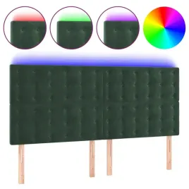 zaglowek-do-lozka-z-led-ciemnozielony-180x5x118-128-cm