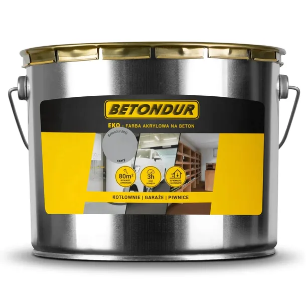 Farba do betonu Betondur Eko szara 10 l