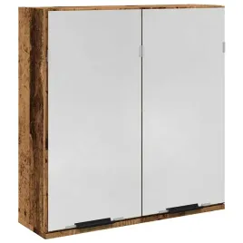 szafka-lazienkowa-z-lustrem-stare-drewno-64x20x665-cm