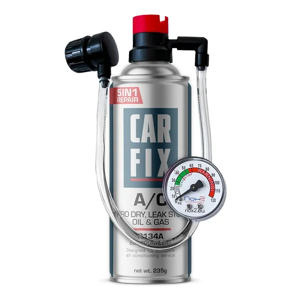 CarFix HOBBY 5w1 gaz do nabijania klimatyzacji czynnik R134A + Przewód
