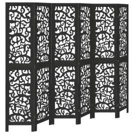 parawan-pokojowy-6-panelowy-czarny-lite-drewno-paulowni