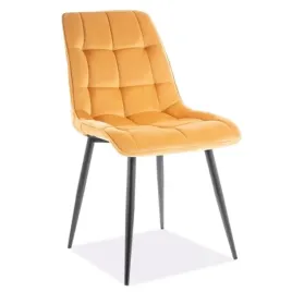 krzeslo-kuchenne-tapicerowane-welur-zolte-nowoczesne-eleganckie-chic
