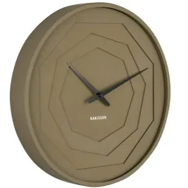 zegar-scienny-ciemny-zielony-nowoczesny-do-salonu-kuchni-layered-origami