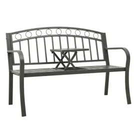 lawka-ogrodowa-ze-stolikiem-szara-120-cm-stalowa