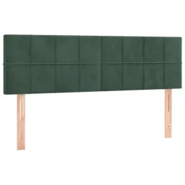 zaglowki-do-lozka-2-szt-ciemnozielone-72x5