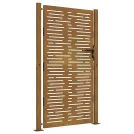 furtka-ogrodowa-105x180-cm-stal-kortenowska-motyw-prostokaty