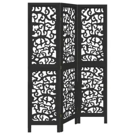 parawan-pokojowy-3-panelowy-czarny-lite-drewno-paulowni