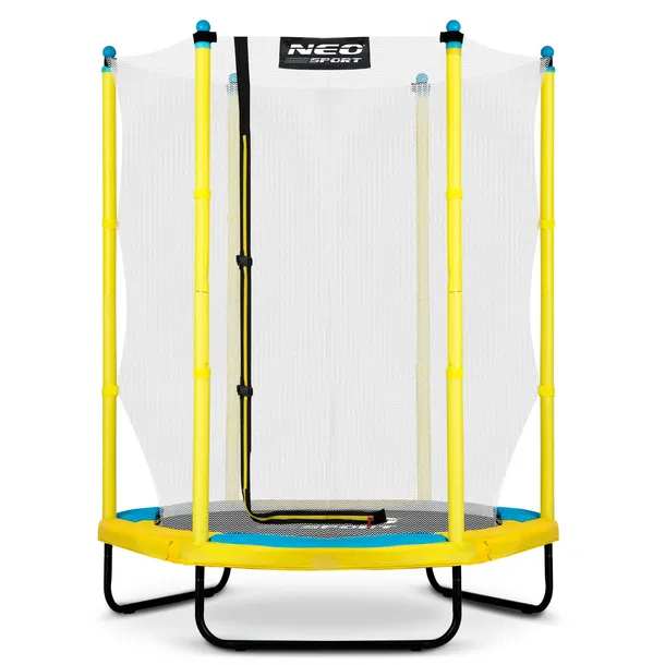 TRAMPOLINA OGRODOWA DLA DZIECI DO DOMU BEZPIECZNA 140cm 4,5ft NEOSPORT