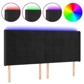 zaglowek-do-lozka-z-led-czarny-183x16x118-128-cm-aksamit