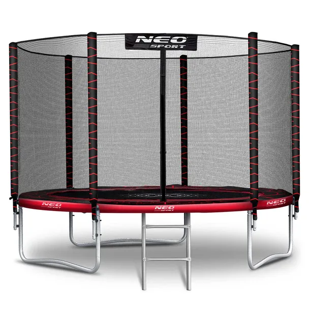 TRAMPOLINA OGRODOWA DLA DZIECI BEZPIECZNA SOLIDNA 252cm NEOSPORT 8ft