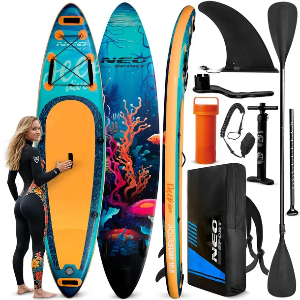 Deska SUP do pływania pompowana STAND UP PADDLE 320cm AKCESORIA ZESTAW